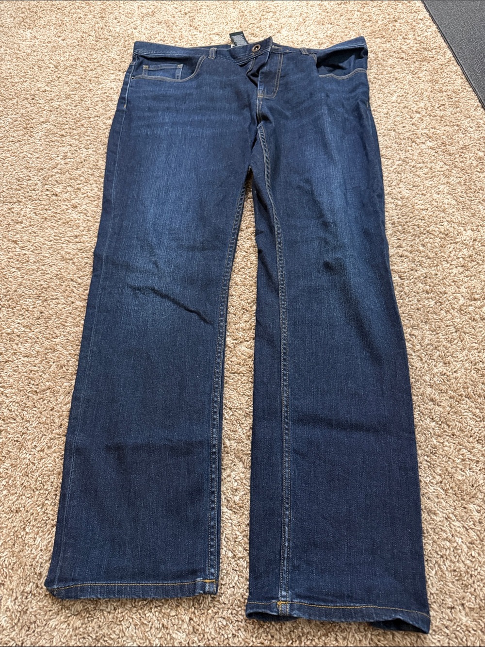 Travis Mathew Indigo Relaxed Wide-Leg Jeans